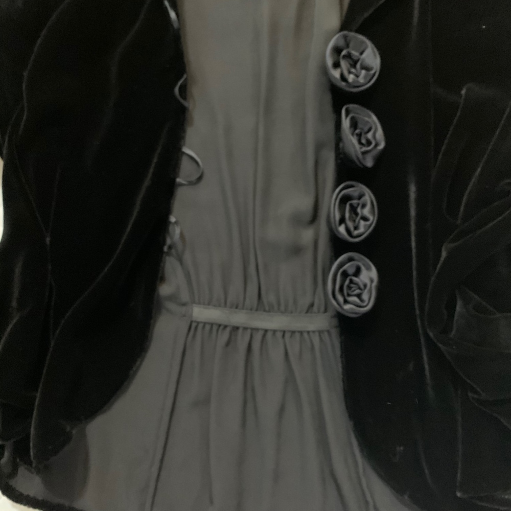 Velvet Jacket with Sleeve detail - Picture 3 of 5